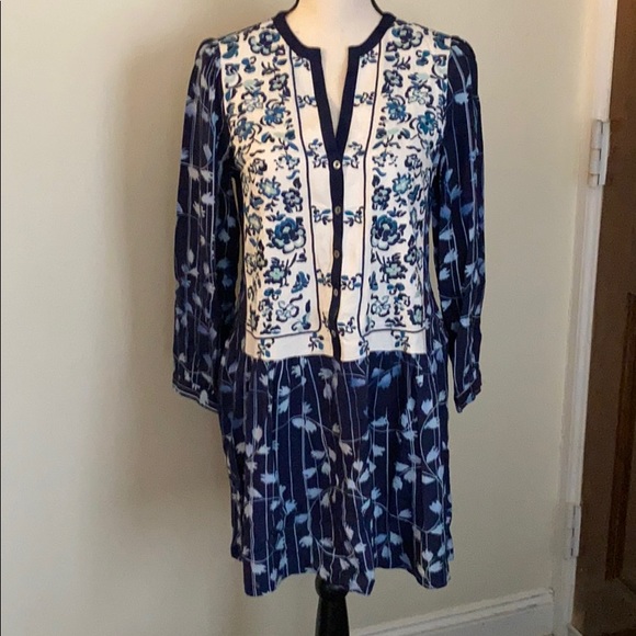 NWOT Anthropologie Tiny Embroidered Shirt Dress S - Picture 2 of 8